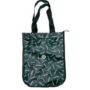 Lululemon Bag Shopping Bag Dark Green Tote Bag Lunch Bag Reusable Preppy Lulu